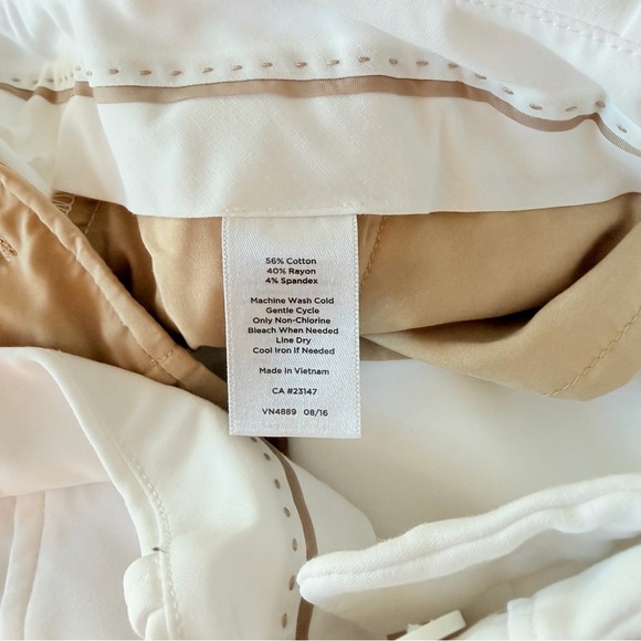 Talbots Freeport Curvy White Straight-Leg Trousers - Picture 11 of 14